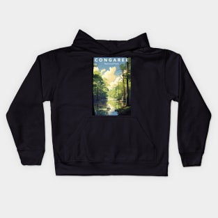 Congaree National Park Travel Poster Kids Hoodie